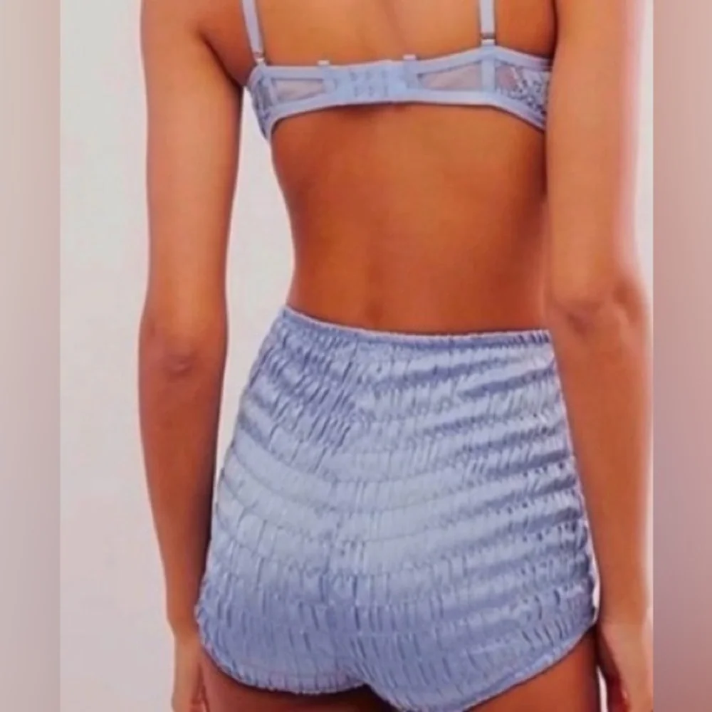 New- Free People Ruched Satin Shorties